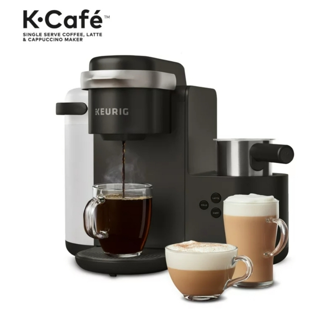 Keurig K-Cafe Single Serve K-Cup Coffee, Latte and Cappuccino Maker, Dark Charco